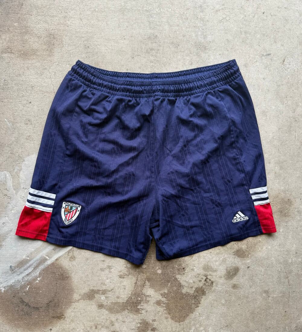 Original 1999 Athletic Bilbao Adidas Soccer Athletic Shorts Size XL Lined